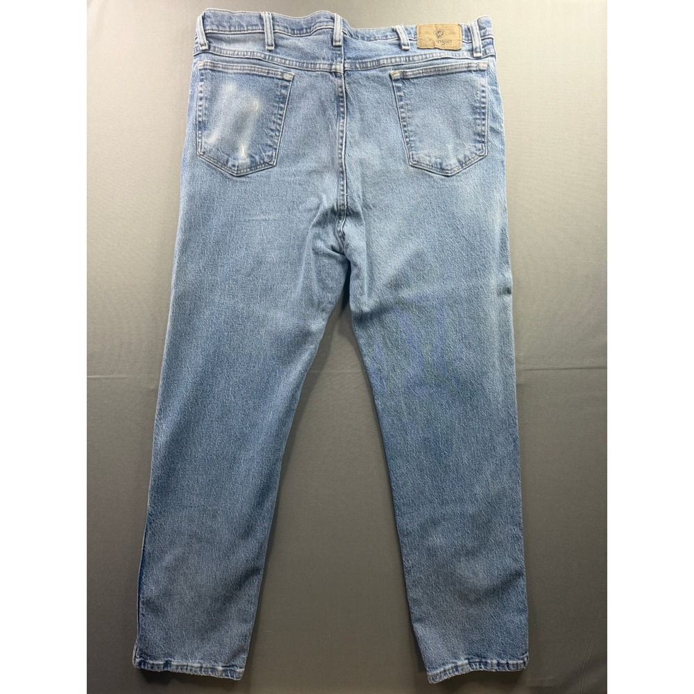 Wrangler Authentics Jeans Mens Light Blue Straight Leg Stretch 38x32